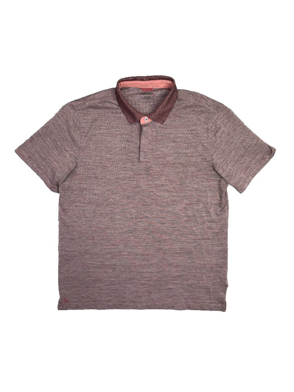 Untuckit Polo Shirt Mens M Pink Heather Hannifer Performance Golf Casual Preppy